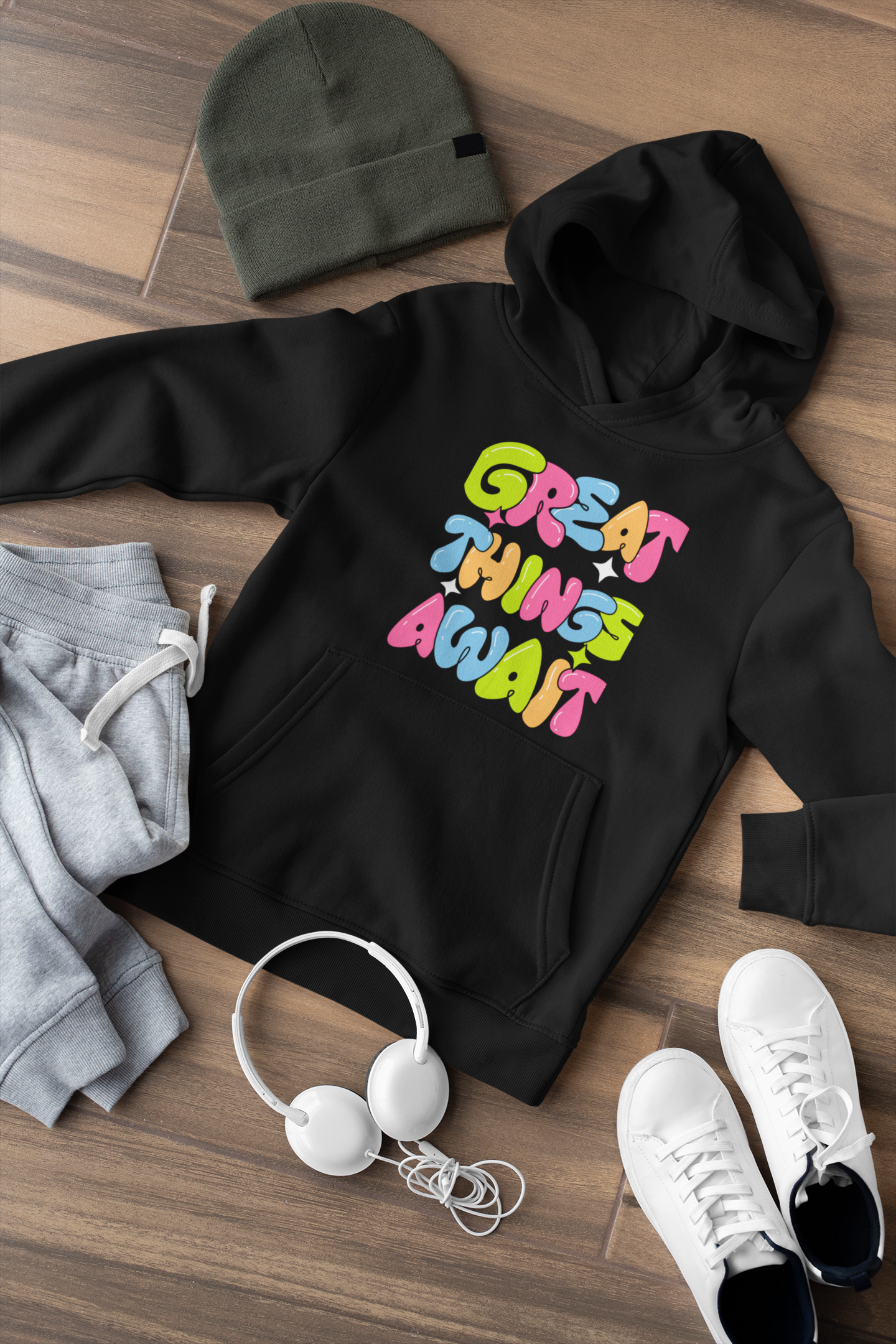 Vacation Hoodies - Great Things Awaits - Unisex